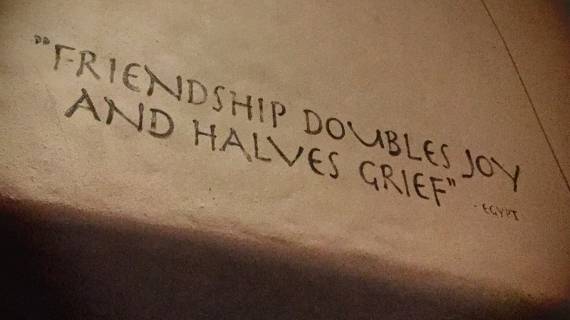 Friendship quote from Animal Kingdom Lodge